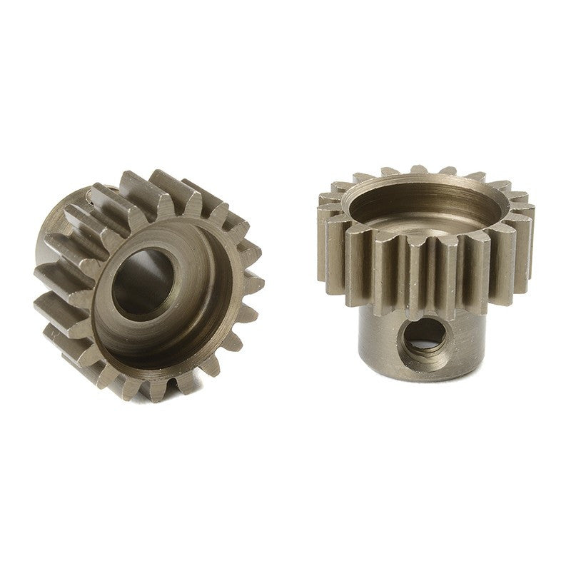 Pignon moteur 32DP - Court - Acier trempé - 19 dents- Axe 5mm - 1pc - Corally - C-72519 - Breizh Modélisme.