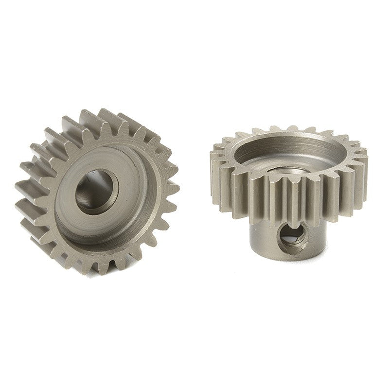 Pignon moteur 32DP - Court - Acier trempé - 23 dents- Axe 5mm - 1pc - Corally - C-72523 - Breizh Modélisme.