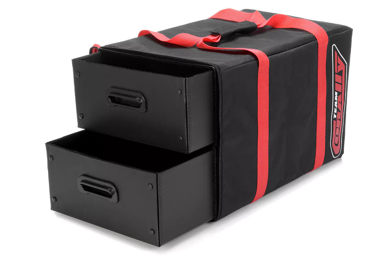 Sac de transport Corally avec 2 tiroirs en plastique à l'intérieur - C-90240 - Breizh Modélisme.