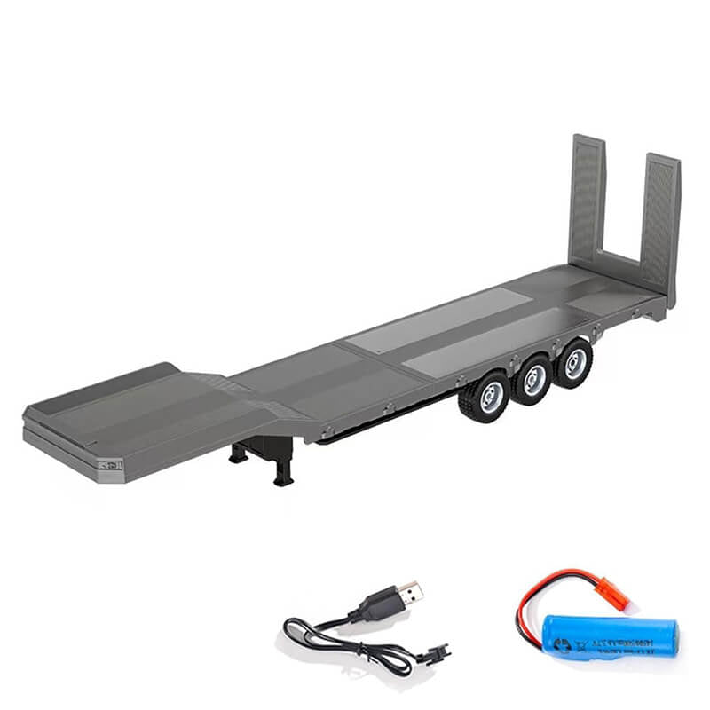 Remorque silver à plateforme traction Huina RC pour CY1501S - CY1502S
