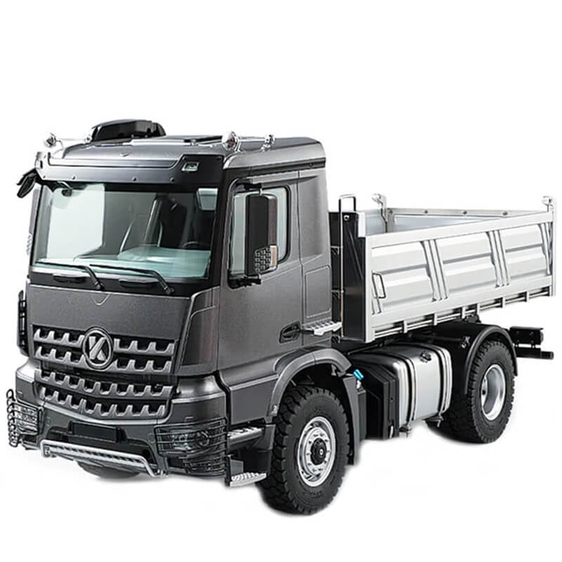 Camion à benne en métal 4x4 Kabolite K5701 gris 1:14 - Breizh Modélisme.