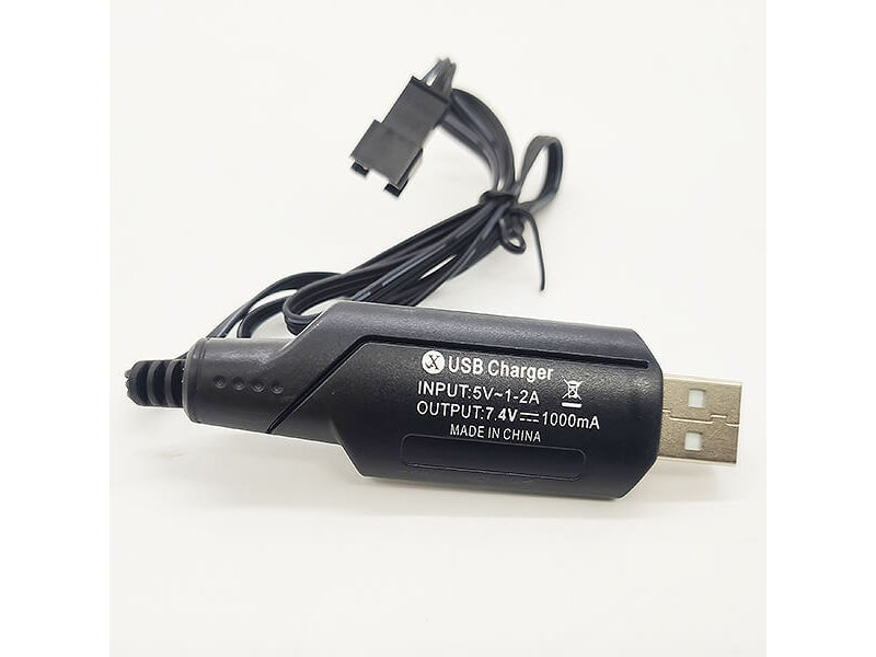 Chargeur usb noir pour HUINA CY1593/CY1575 - SM3P Connecteur