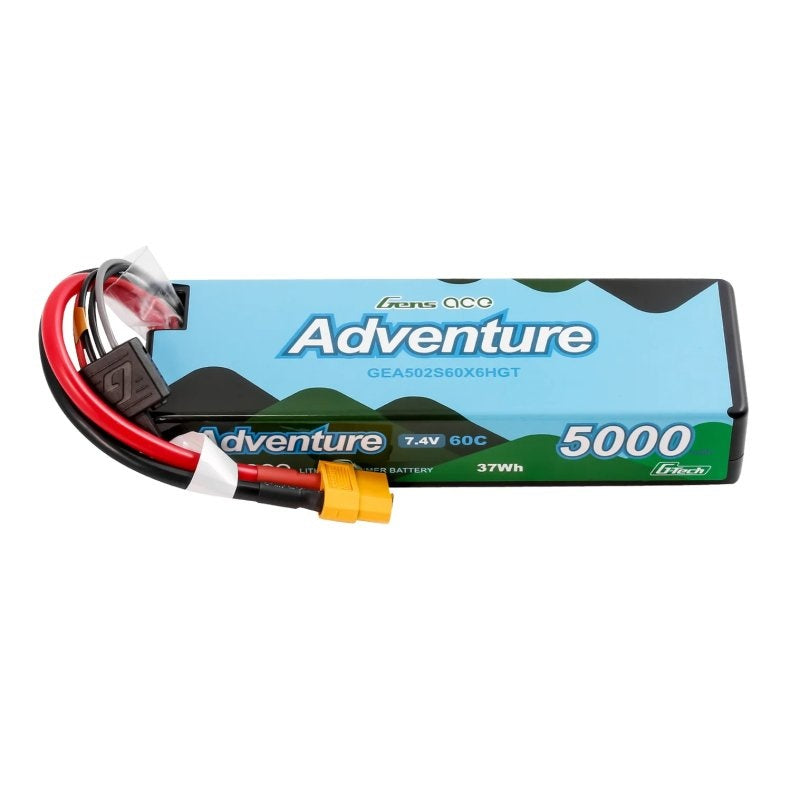 Batterie LiPo Gens Ace Adventure G-Tech 5000mAh 2S1P 7,4V 60C XT60 pour crawler