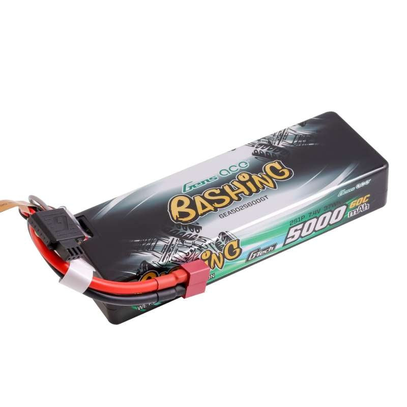 Pack Lipo 2S Batterie Lipo 5000mAh 7.4V avec chargeur rapide 3A USB-C