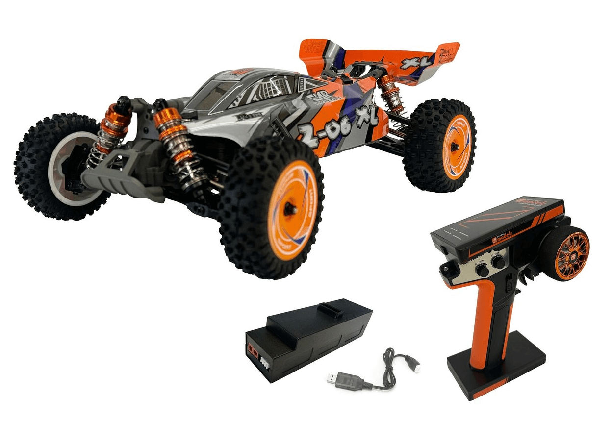 DF Models Buggy RC Z06 XL RTR 1/12 - 60km/h 4WD - 3128 / Wltoys 124007