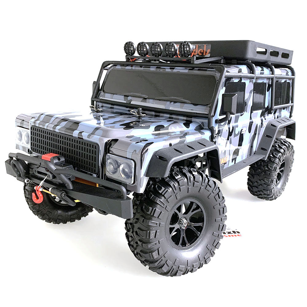 Crawler RC DF-4S PRO jaune 4WD avec Leds et Treuil 1/10 - 3163