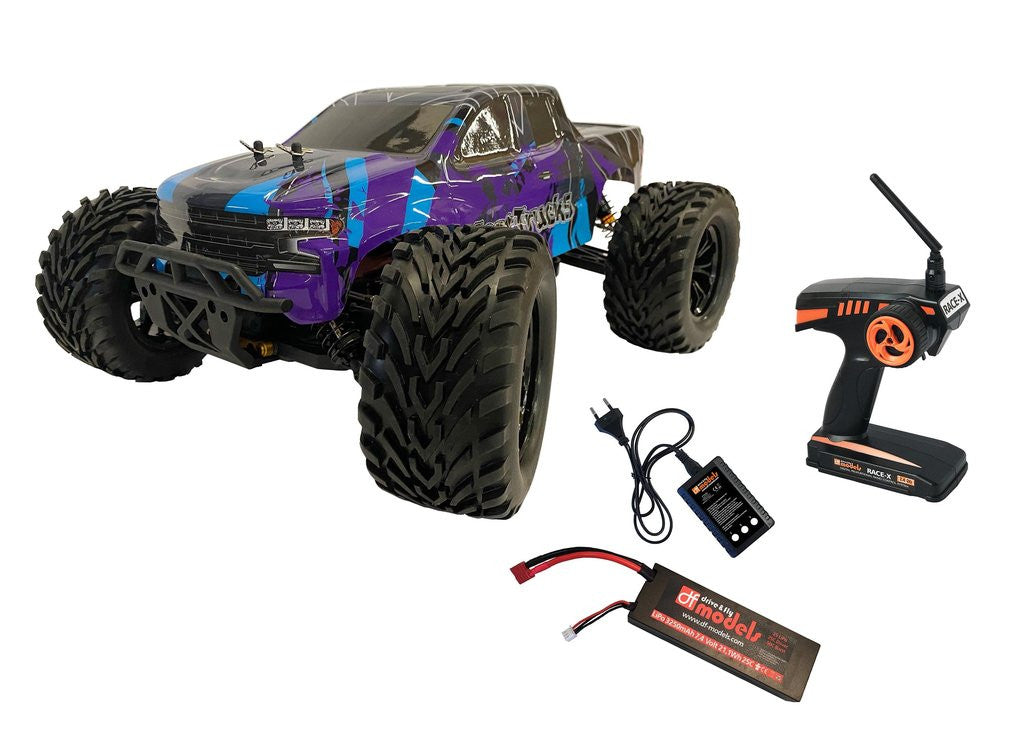 DF Models Monster Truck RC FastTruck 5.1" 4WD Brushless - 60km/h - DF 3194"