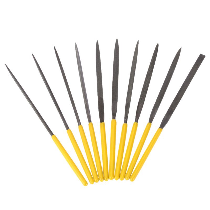 Outillage Maquette Lot de 10 Limes aiguilles diamantées 140 mm - DIA10