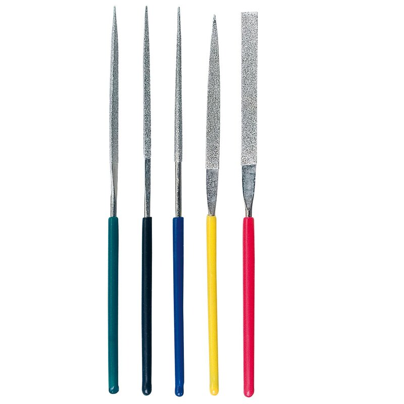Outillage Maquette Lot de 5 limes 100mm - DIA5