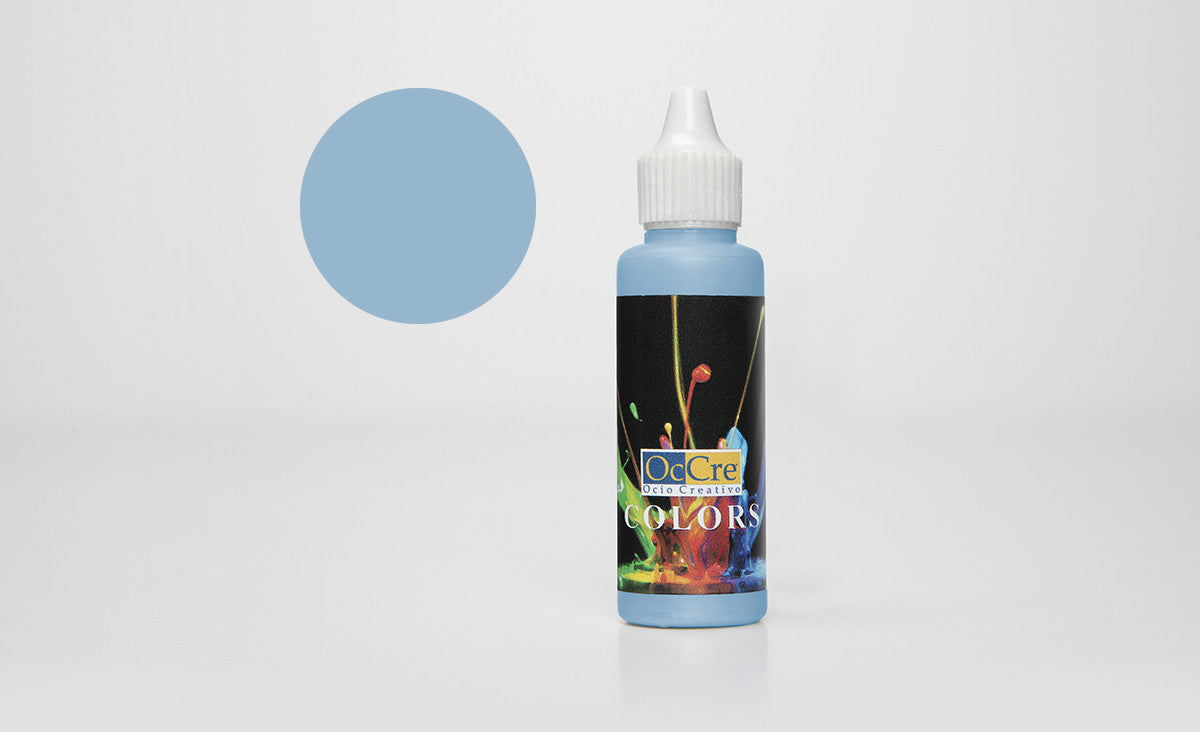 Peintures acryliques 30 ml - Bleu clair - Occre 19311 - Breizh Modélisme