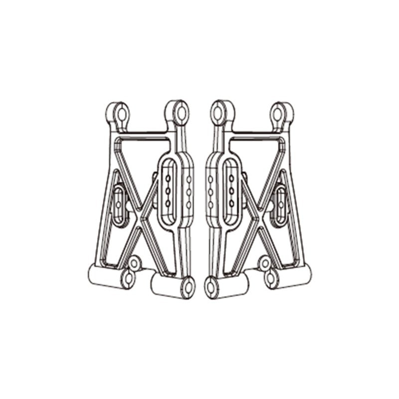 Triangles de suspension inférieurs avant Hyper Go 1/7 - 012-P73220