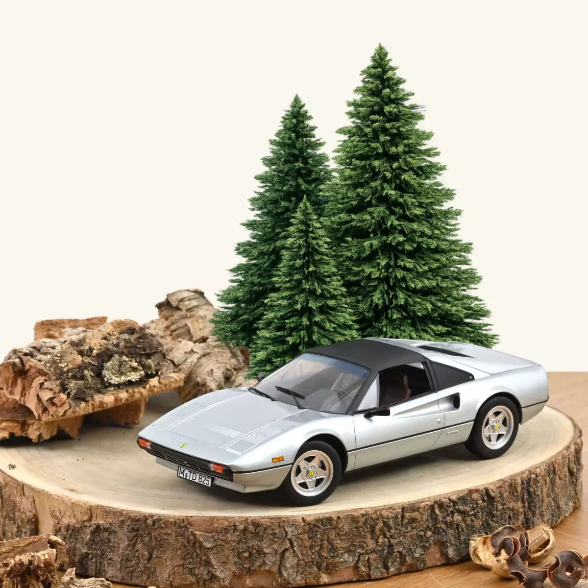 Voiture miniature collection 1/18 Ferrari 308 GTS 1982 Argent Norev 187934