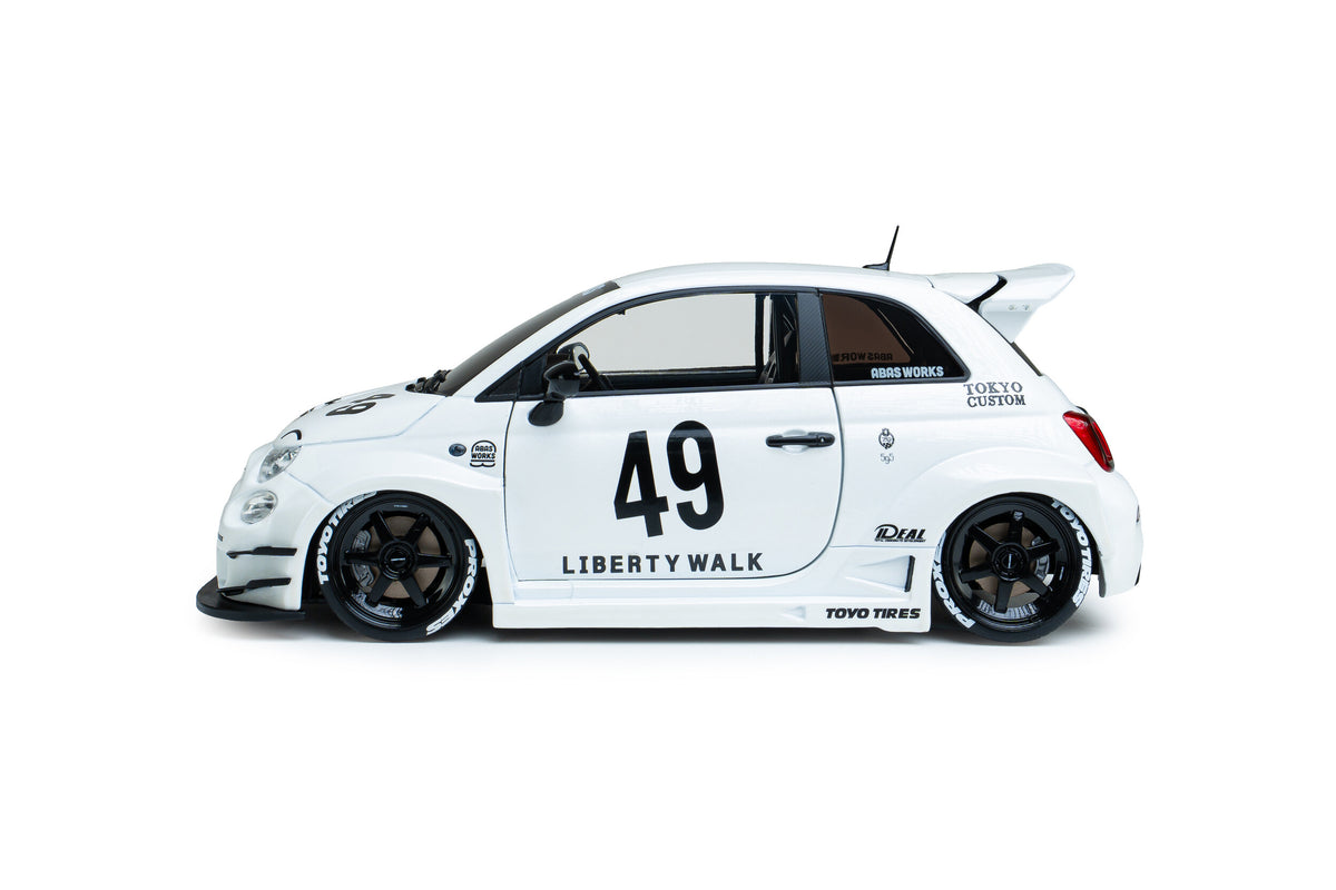 Solido S1815401 Voiture miniature collection 1/18 Fiat 500 Abarth Liberty Walk Body Kit 2025 - Breizh Modélisme.