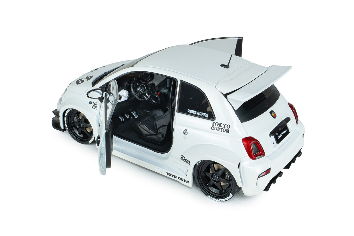 Solido S1815401 Voiture miniature collection 1/18 Fiat 500 Abarth Liberty Walk Body Kit 2025 - Breizh Modélisme.