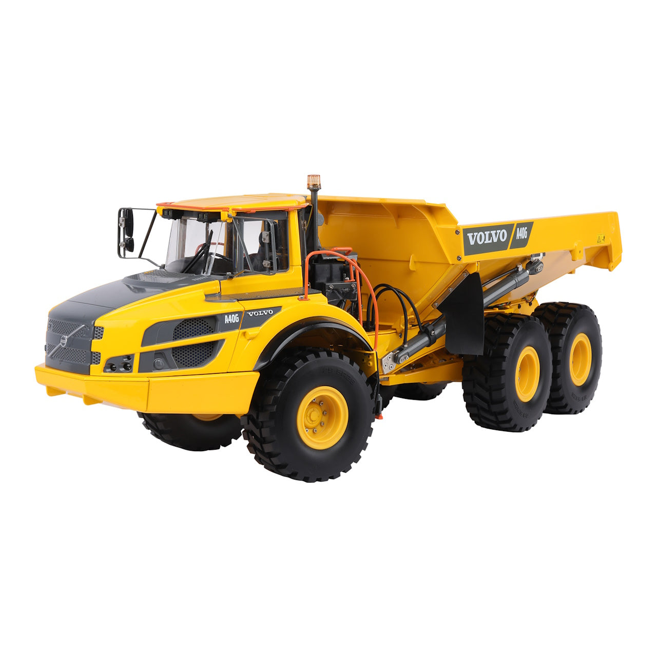 Camion de chantier Hydraulique Volvo Double E A40G en métal 1:16 RTR - Breizh Modélisme.