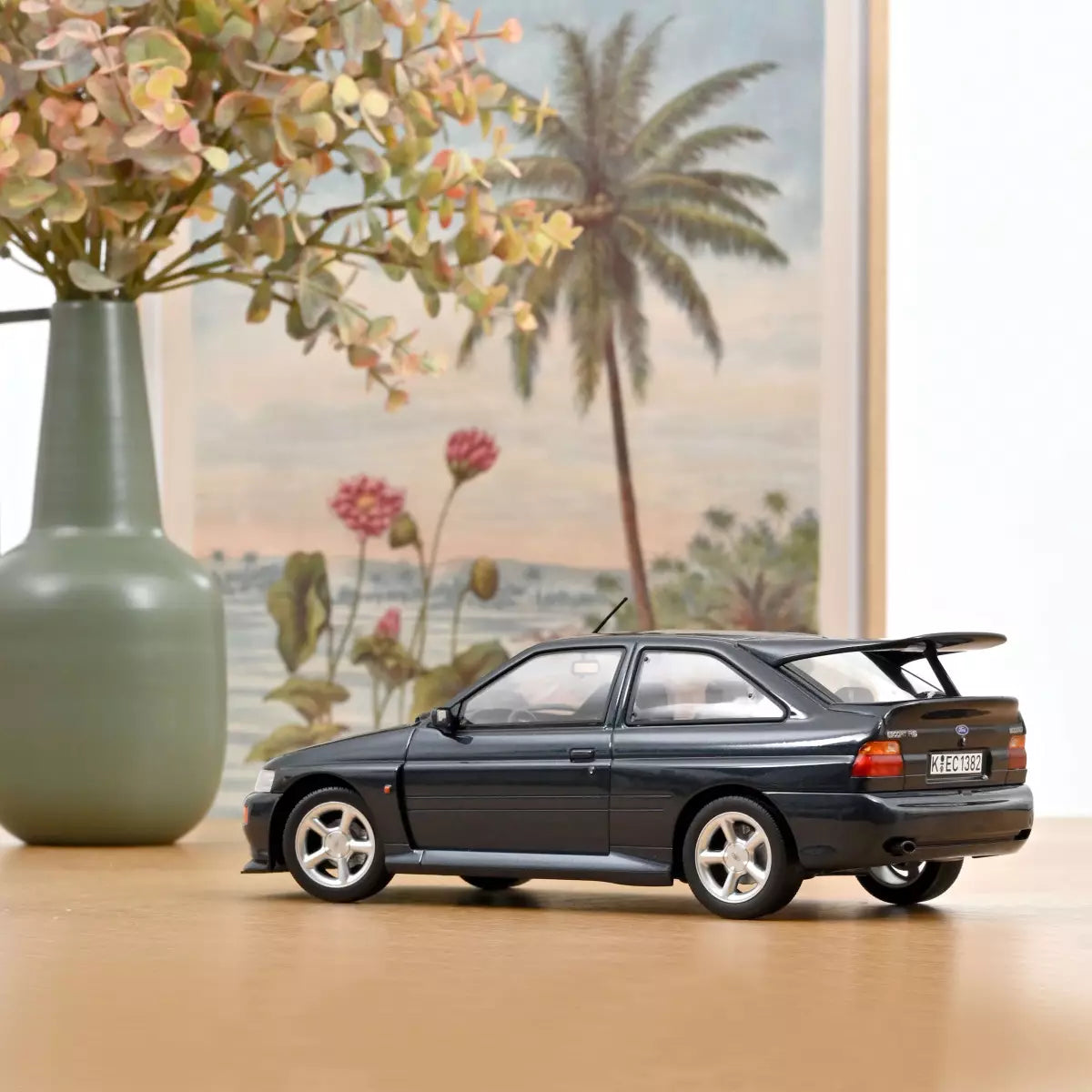 Voiture miniature collection 1/18 Ford Escort Cosworth 1992 Vert Colvert métallisé Norev 182790