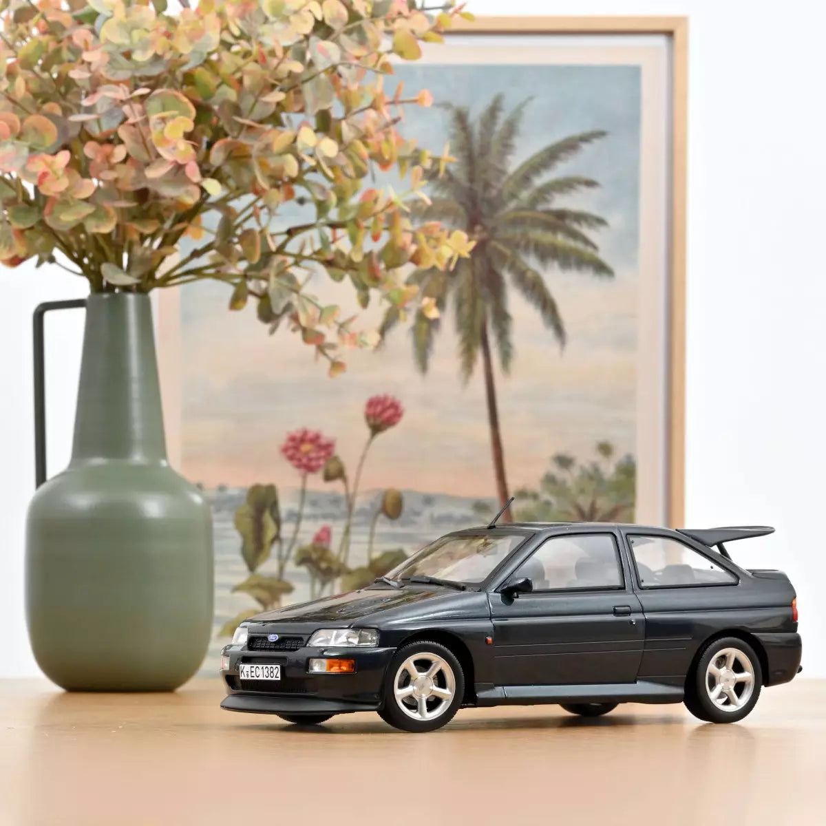Voiture miniature collection 1/18 Ford Escort Cosworth 1992 Vert Colvert métallisé Norev 182790