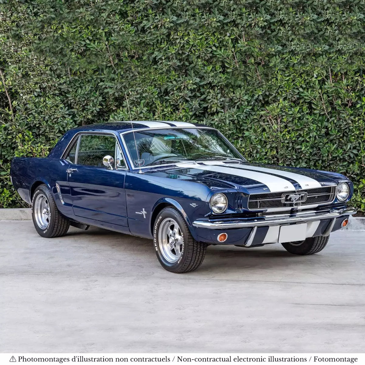 Voiture miniature collection 1/18 Ford Mustang Coupé 1966 Bleu Brume Nocturne métallisé Norev 182805