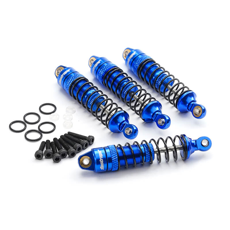Ensemble d'amortisseurs aluminium bleu (x4) Fastrax Arrma Grom/Granite/Mojave - FTAR064B