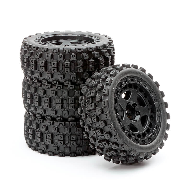 Ensemble de 4 roues Fastrax Arrma Grom - FTAR070BK