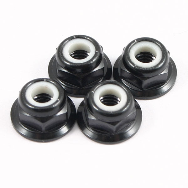 4 Écrous de roue M4 noir (Voitures 1/10, 1/12) - FTM4BKF