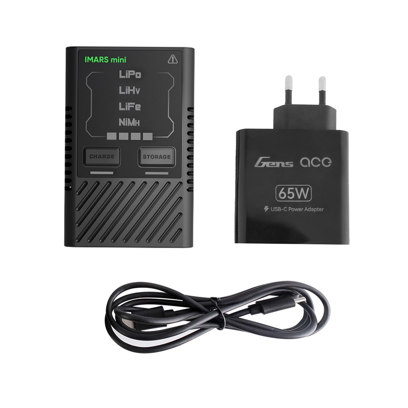 Chargeur Gens Ace IMARS mini G-Tech USB-C 2-4S 60W RC - GEA60WE1 - Breizh Modélisme.