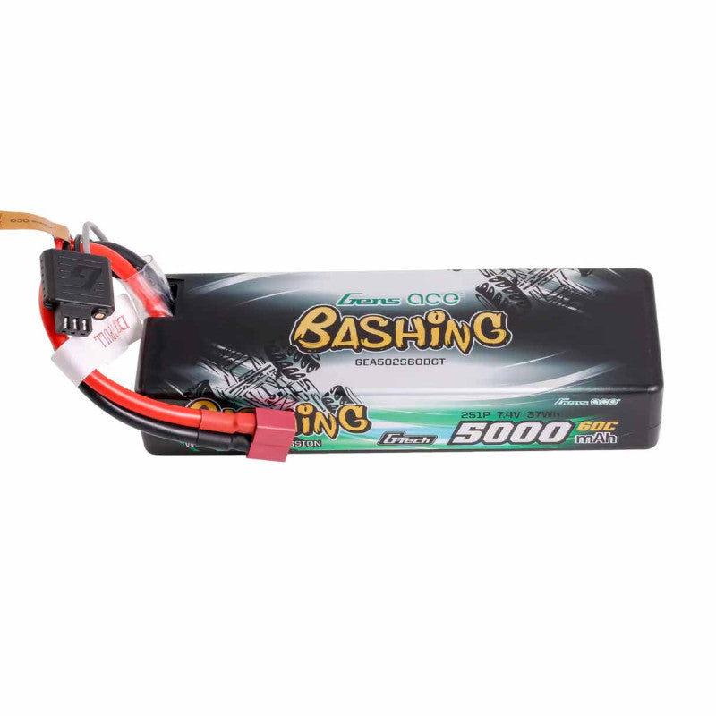 Batterie LiPo 2S Bashing 7.4V 5000mAh Dean T - Gens ace