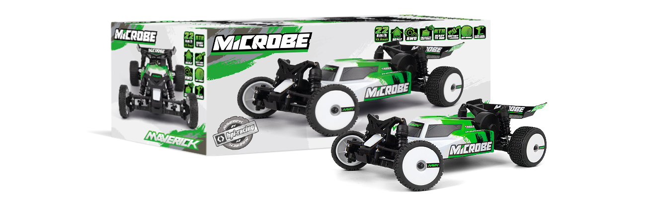 Buggy 1/24 Maverick Microbe – Voiture RC Tout-Terrain MV150803