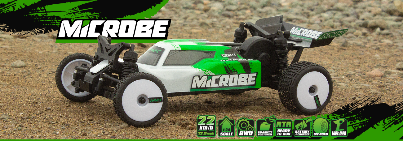 Buggy 1/24 Maverick Microbe – Voiture RC Tout-Terrain MV150803