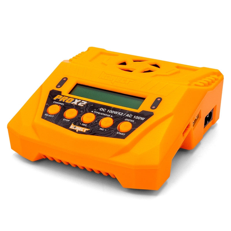 Chargeur 200W Konect Pro X2 avec 2 sorties (2x100W) - Breizh Modélisme.