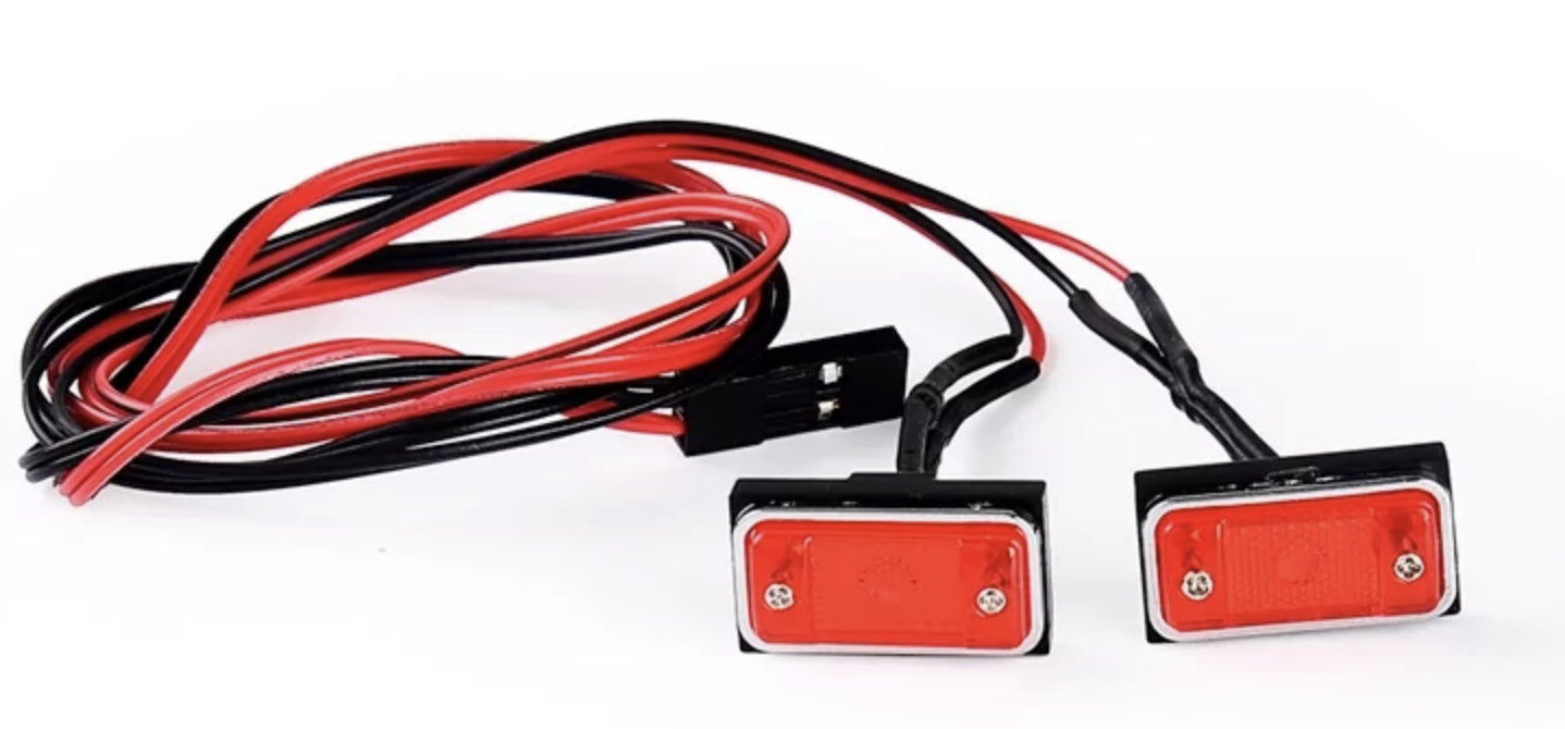 Feux de position rouge (2pcs) - HT-SU1801232 - Breizh Modélisme.