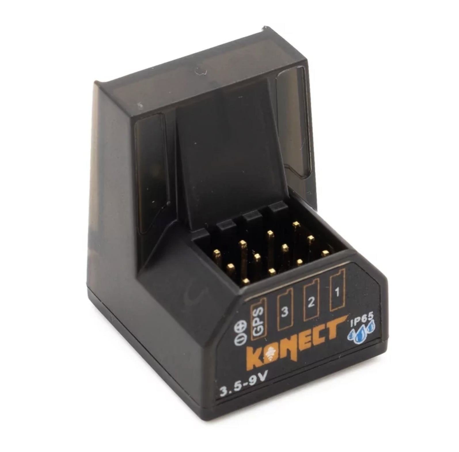 Mini récepteur étanche RG4CHWP 4 voies pour Radio Konect X9S - KN-XR-RG4CHWP - Breizh Modélisme.