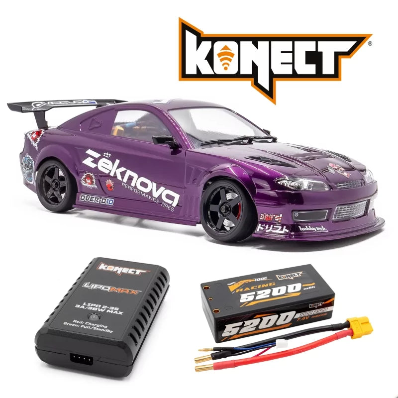 Voiture Drift RC Hobbytech OVER-D10 RTR 1/10 version PACK