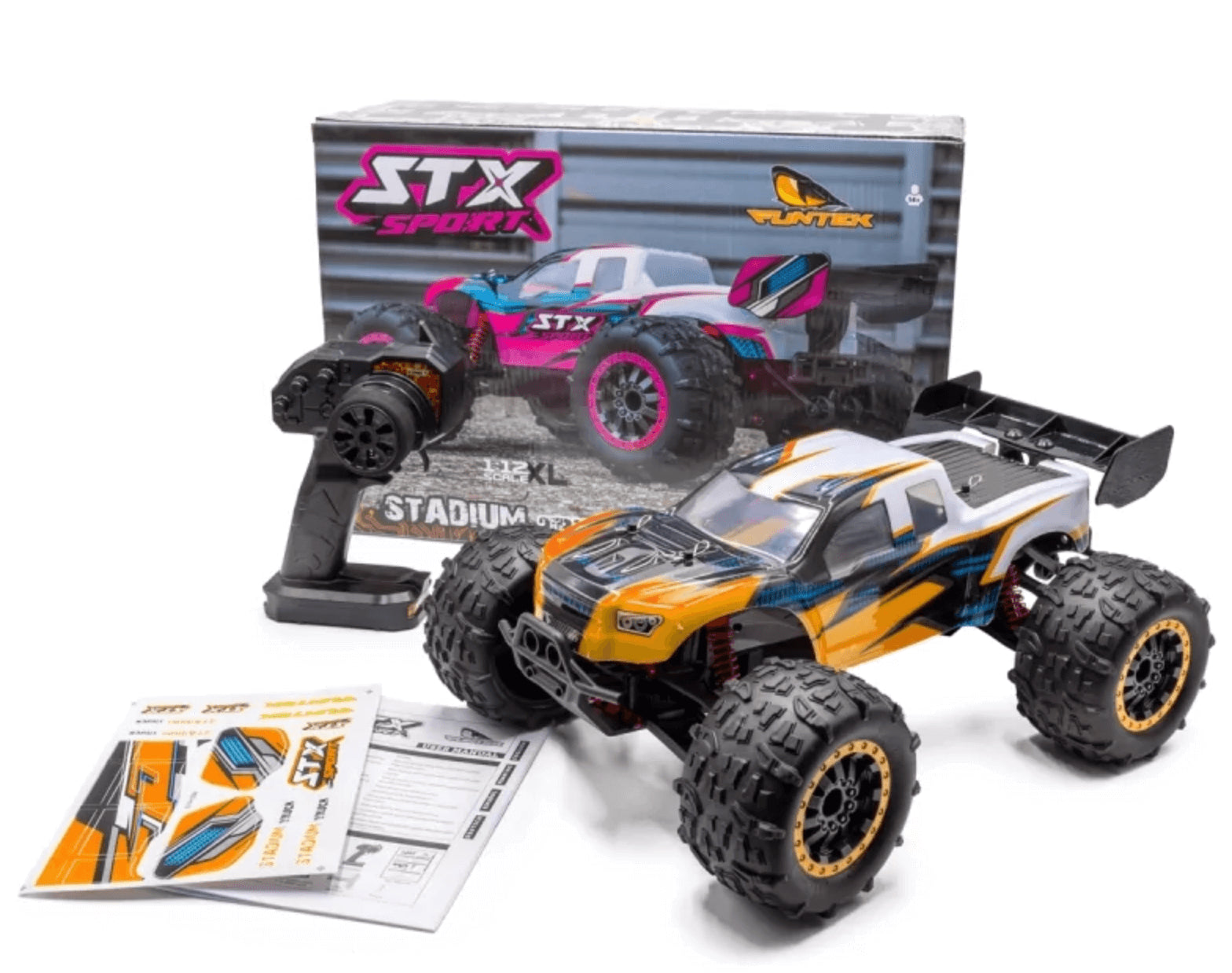 Voiture radiocommandée Funtek STX Sport Orange  4wd 1/12 XL