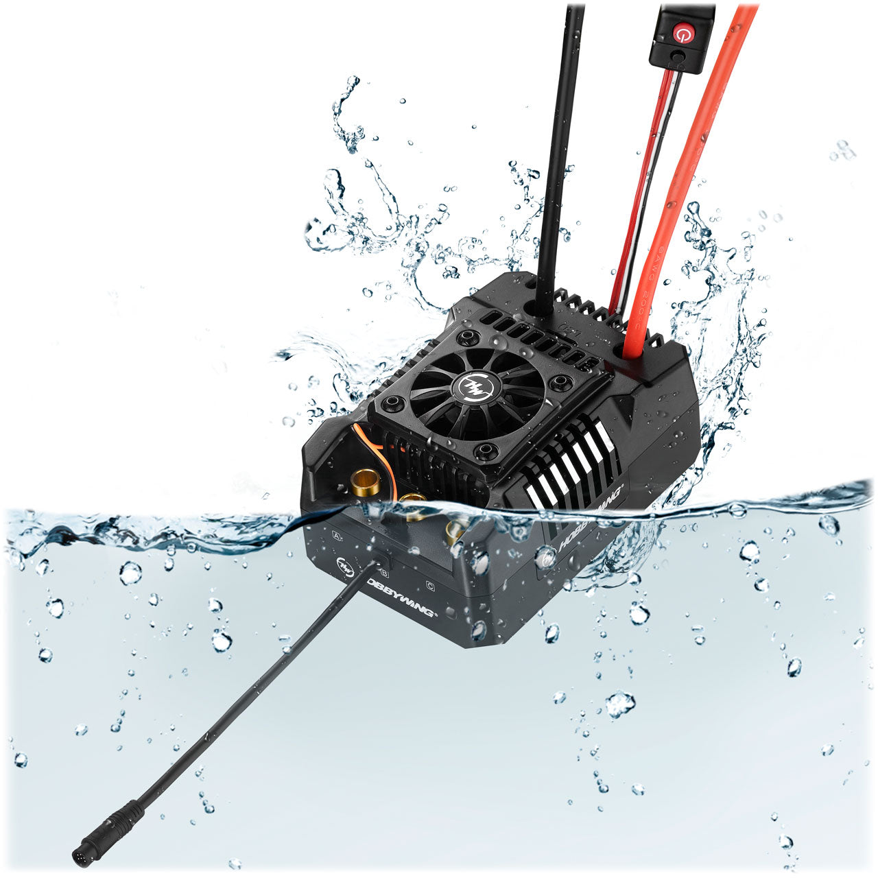 Contrôleur Hobbywing Ezrun MAX4-HV sans capteur 300 A, LiPo 6-12 S, BEC 10 A - HW30104002