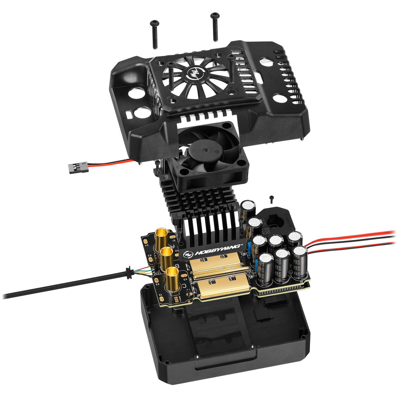Contrôleur Hobbywing Ezrun MAX4-HV sans capteur 300 A, LiPo 6-12 S, BEC 10 A - HW30104002