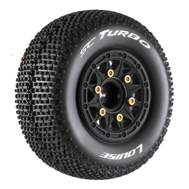 2 Pneus et roues SC-TURBO soft (Hex amovible 4pcs) - LT3147SB