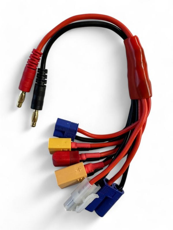 Câble de charge multiple fiche banane 4 mm