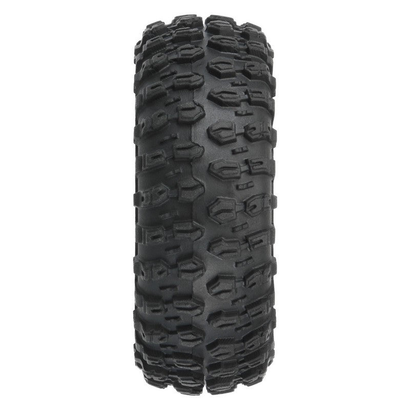 Pneus Hyrax Avant/Arrière (x4) 1.0 Montés 7mm Noir Impulse pour SCX24" - Breizh Modélisme.