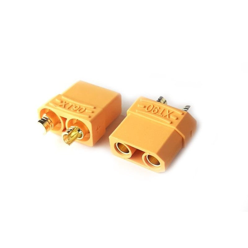 Prise à souder XT90 - Femelle ( 2 pièces ) - HSPP023 - Breizh Modélisme.
