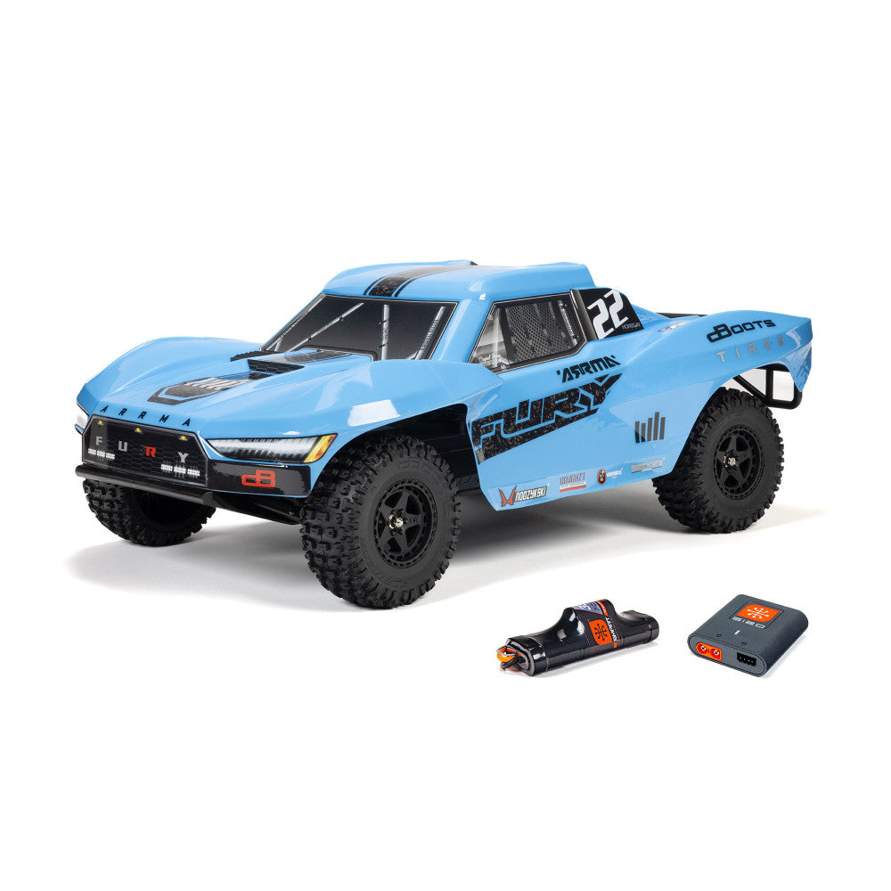 Arrma Fury Mega 550 2WD RTR 1/10 short course bleu - ARA3221ST2