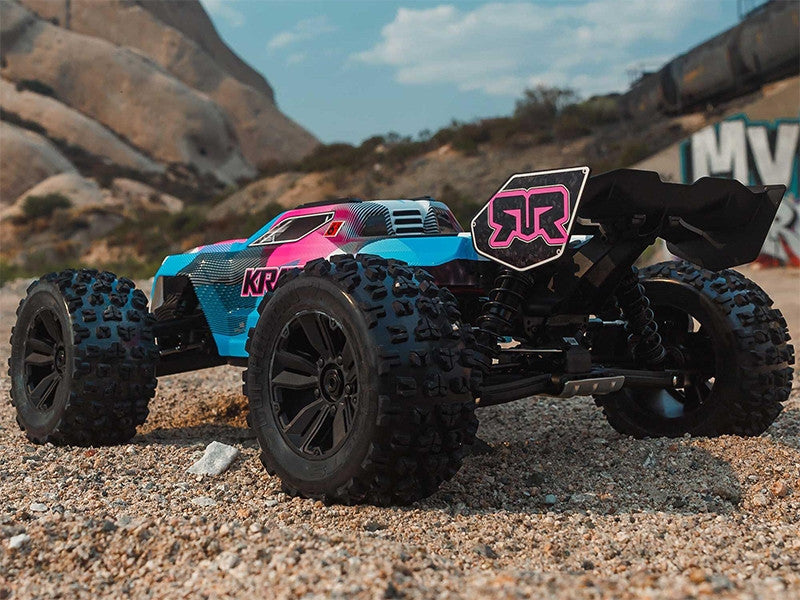 ARRMA Kraton 6S V6 4X4 BLX Brushless Monster Truck 1/8 RTR Bleu - Breizh Modélisme.