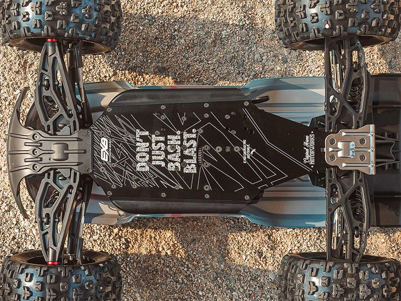 ARRMA Kraton 6S V6 4X4 BLX Brushless Monster Truck 1/8 RTR Bleu - Breizh Modélisme.