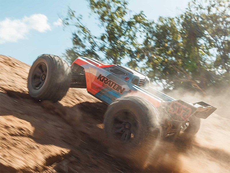 ARRMA Kraton 6S V6 4X4 BLX Brushless Monster Truck 1/8 RTR Orange - Breizh Modélisme.