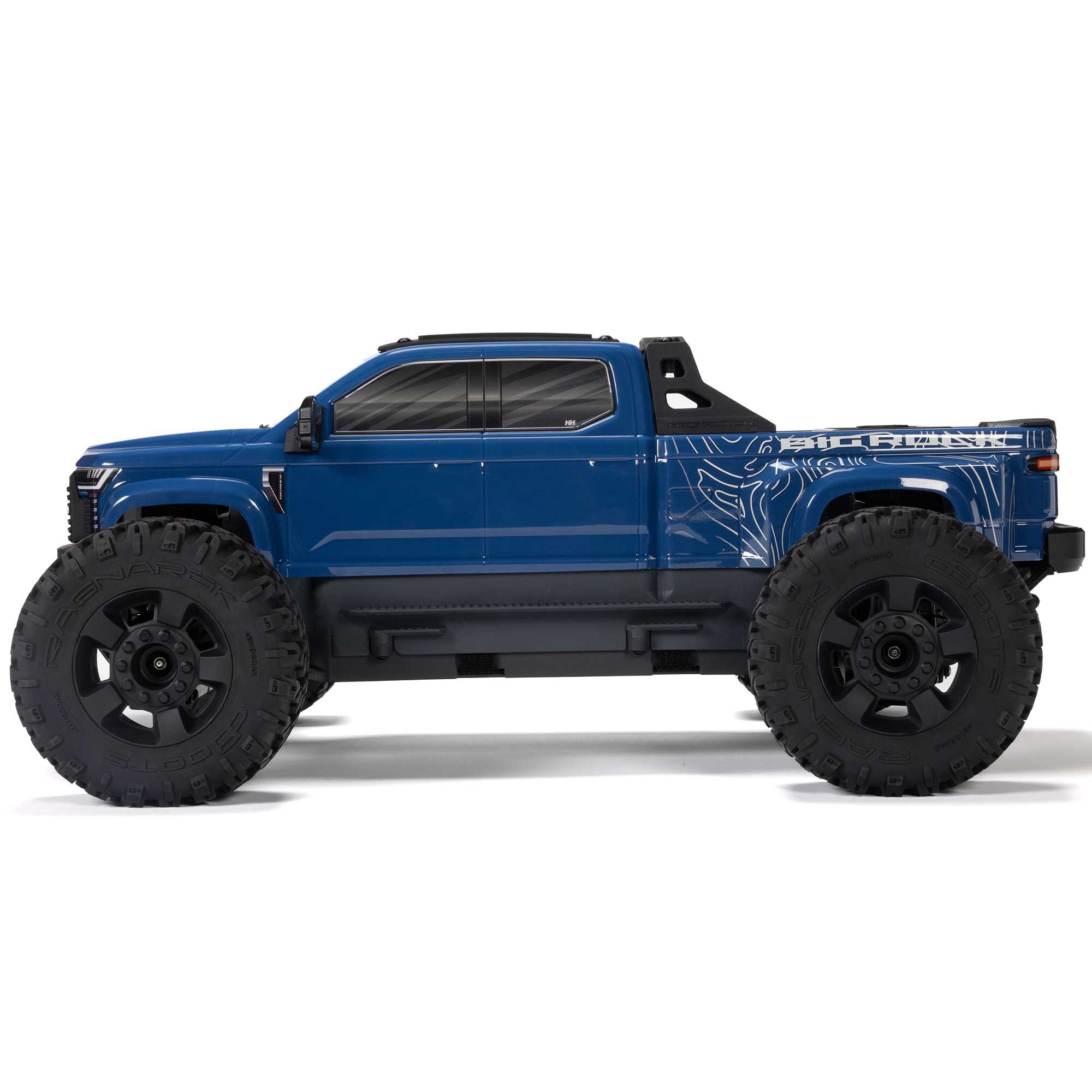 Arrma Monster Truck 1/10 BIG ROCK 223S DSC brushless 4X4 RTR bleu - ARA4312V4T3 - Breizh Modélisme.