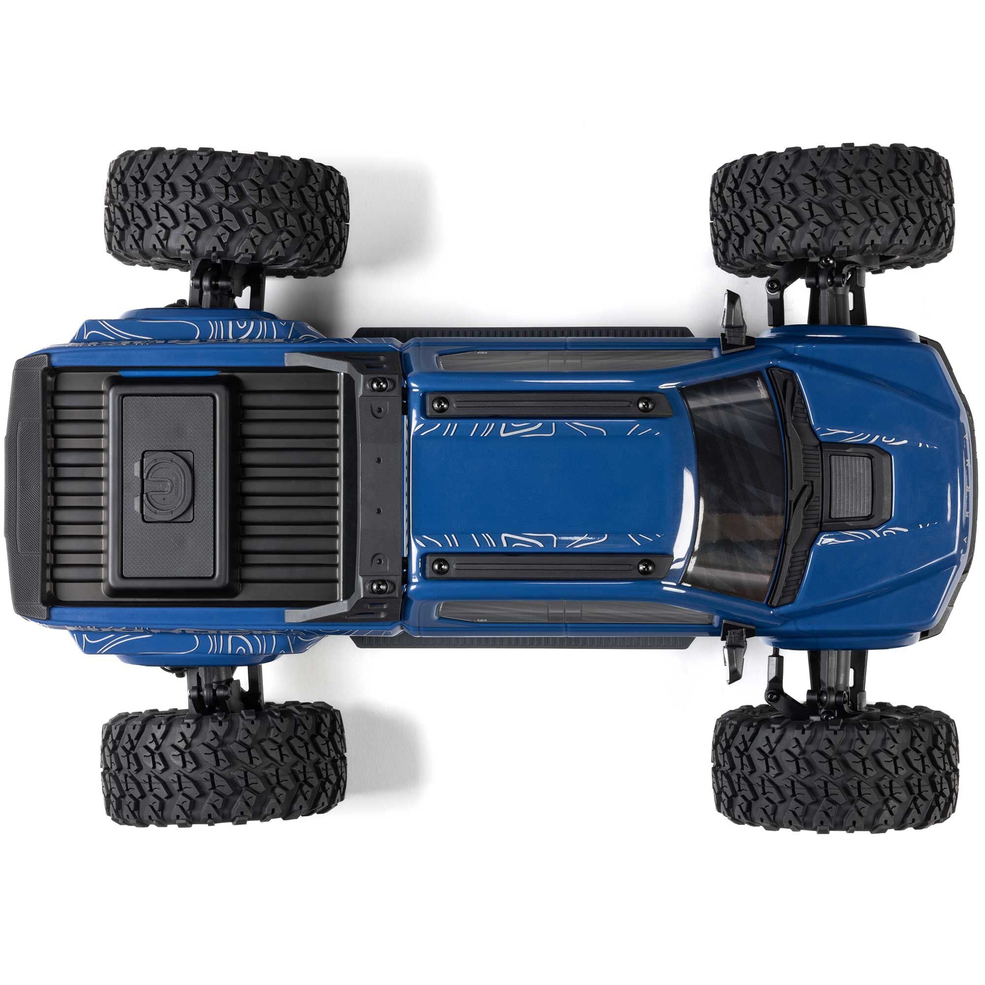 Arrma Monster Truck 1/10 BIG ROCK 223S DSC brushless 4X4 RTR bleu - ARA4312V4T3 - Breizh Modélisme.