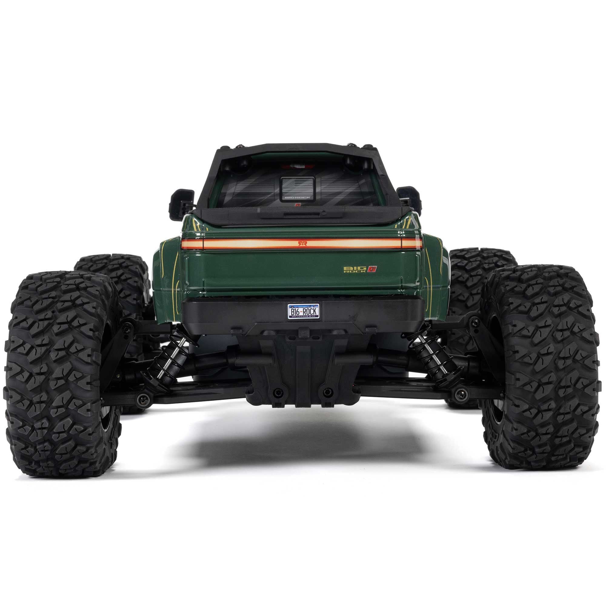 Arrma Monster Truck 1/10 BIG ROCK 223S DSC brushless 4X4 RTR vert - ARA4312V4T2 - Breizh Modélisme.