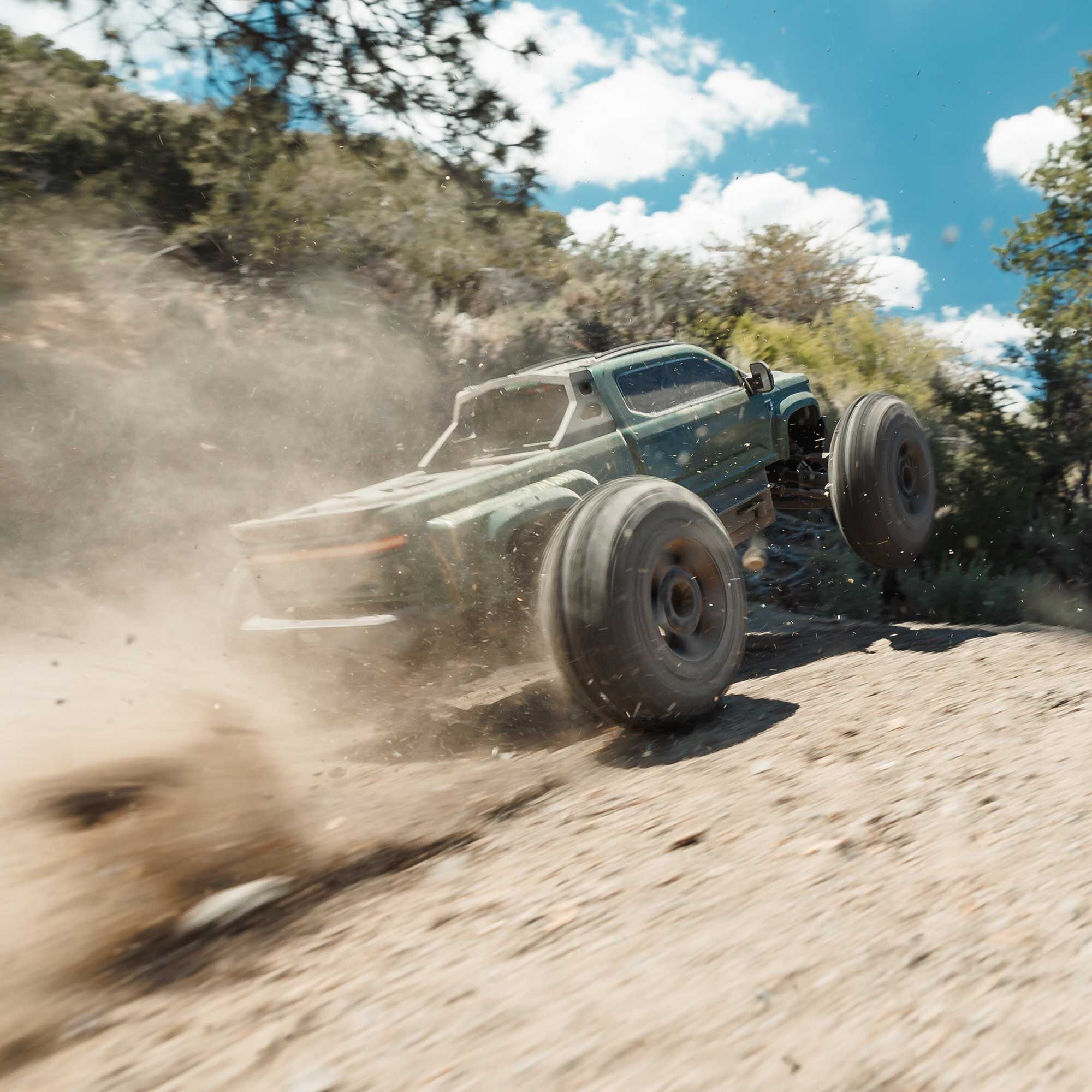 Arrma Monster Truck 1/10 BIG ROCK 223S DSC brushless 4X4 RTR vert - ARA4312V4T2 - Breizh Modélisme.