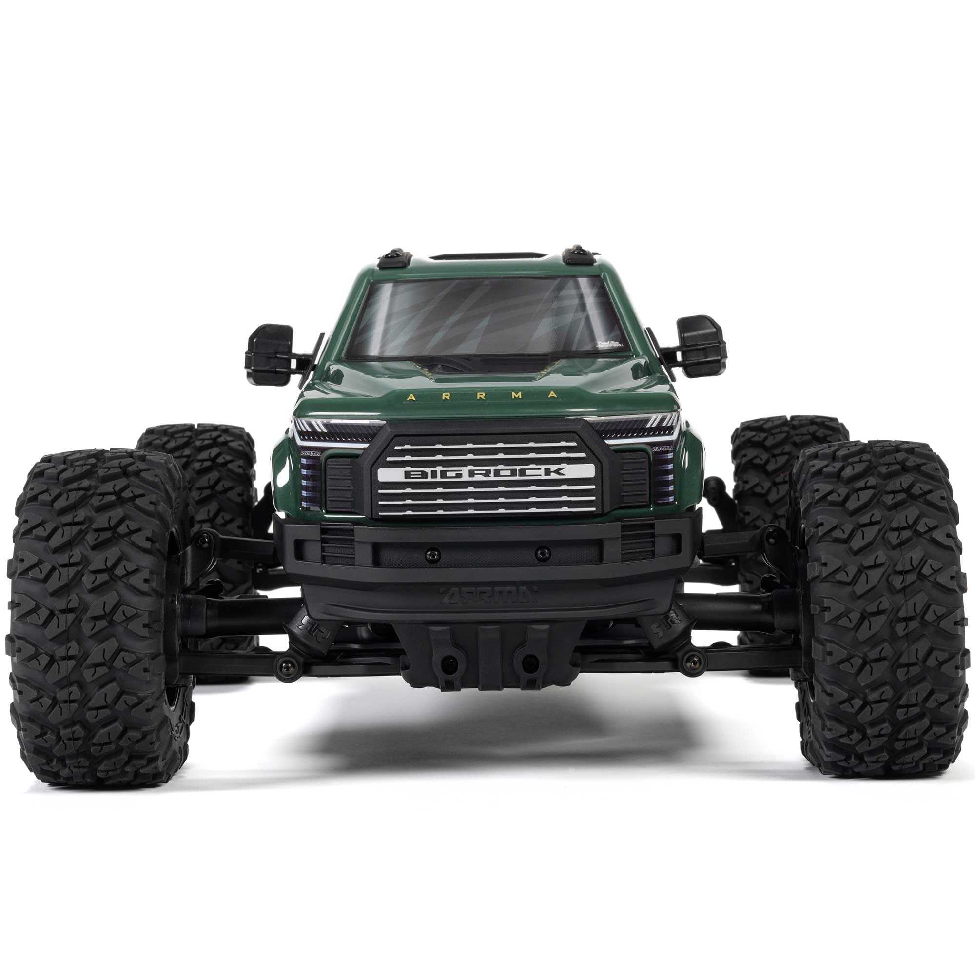 Arrma Monster Truck 1/10 BIG ROCK 223S DSC brushless 4X4 RTR vert - ARA4312V4T2 - Breizh Modélisme.