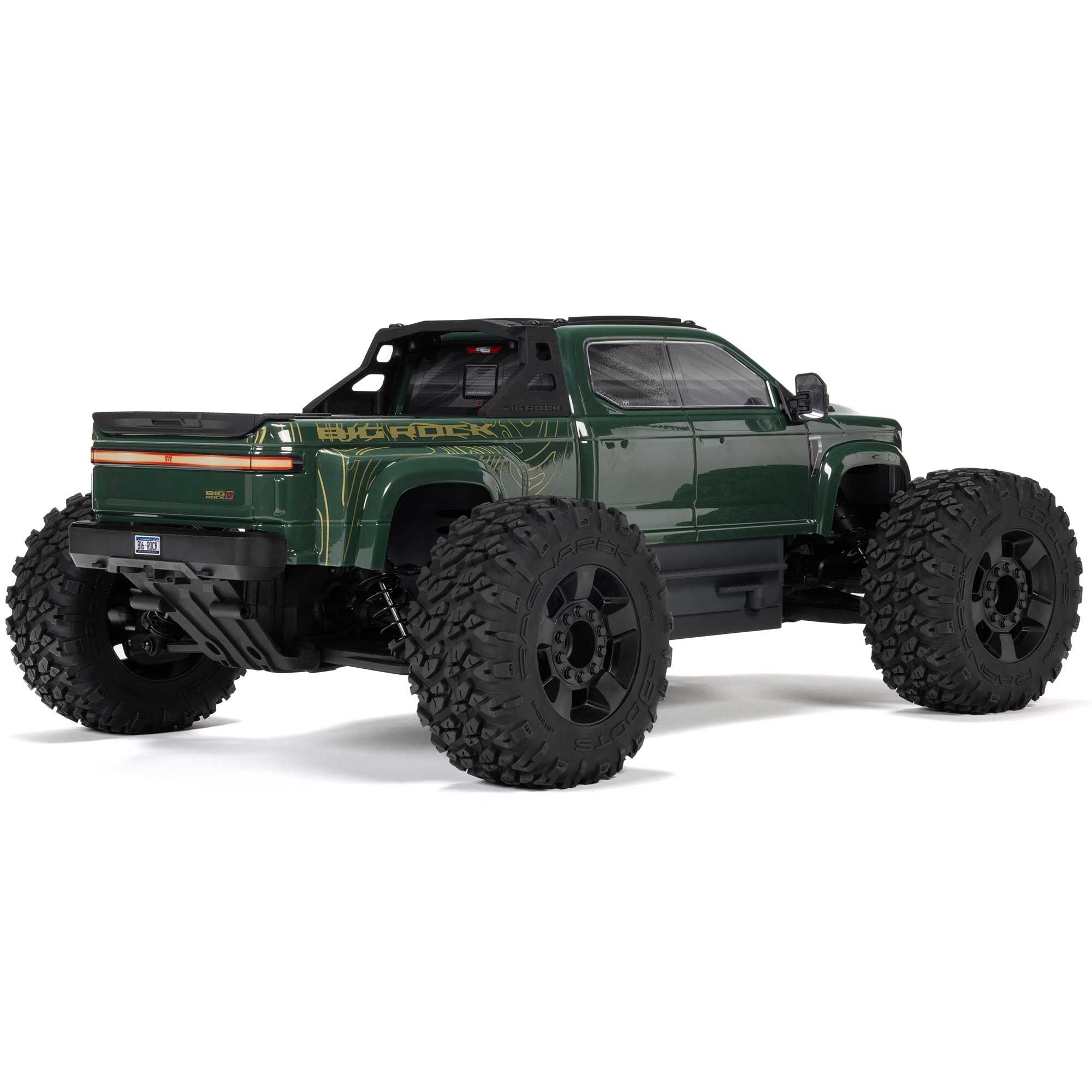 Arrma Monster Truck 1/10 BIG ROCK 223S DSC brushless 4X4 RTR vert - ARA4312V4T2 - Breizh Modélisme.